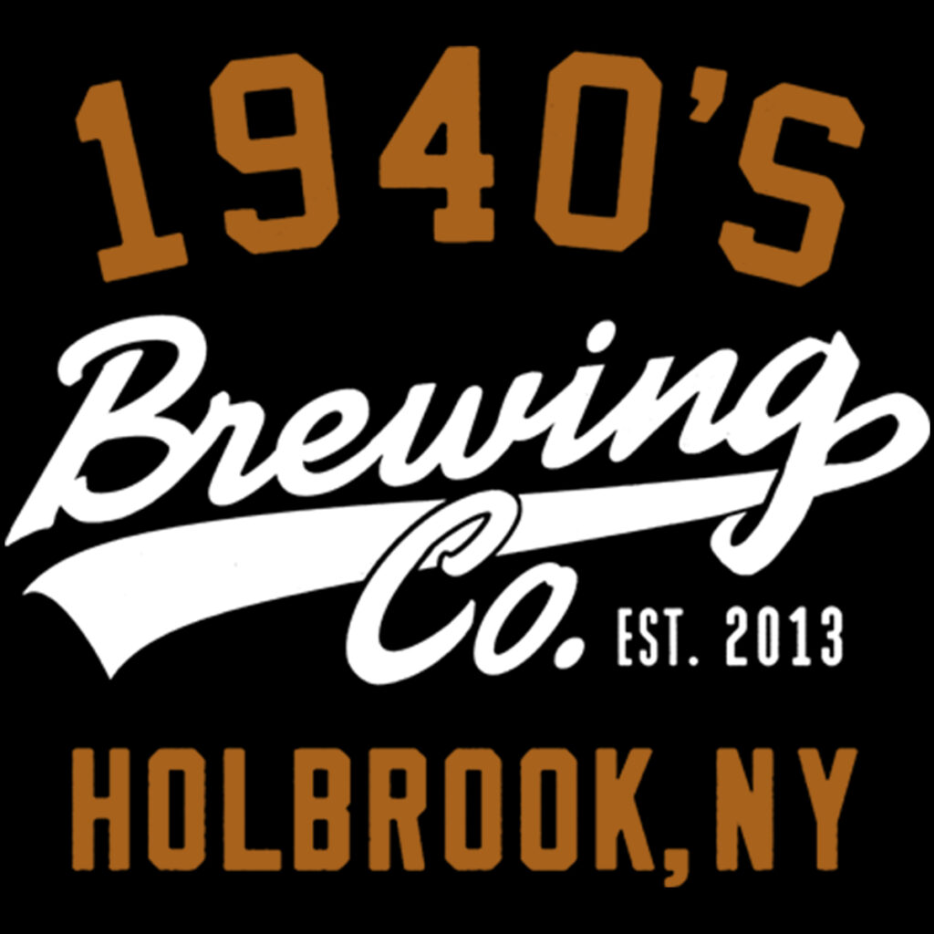 1940s brewing company lettering logo