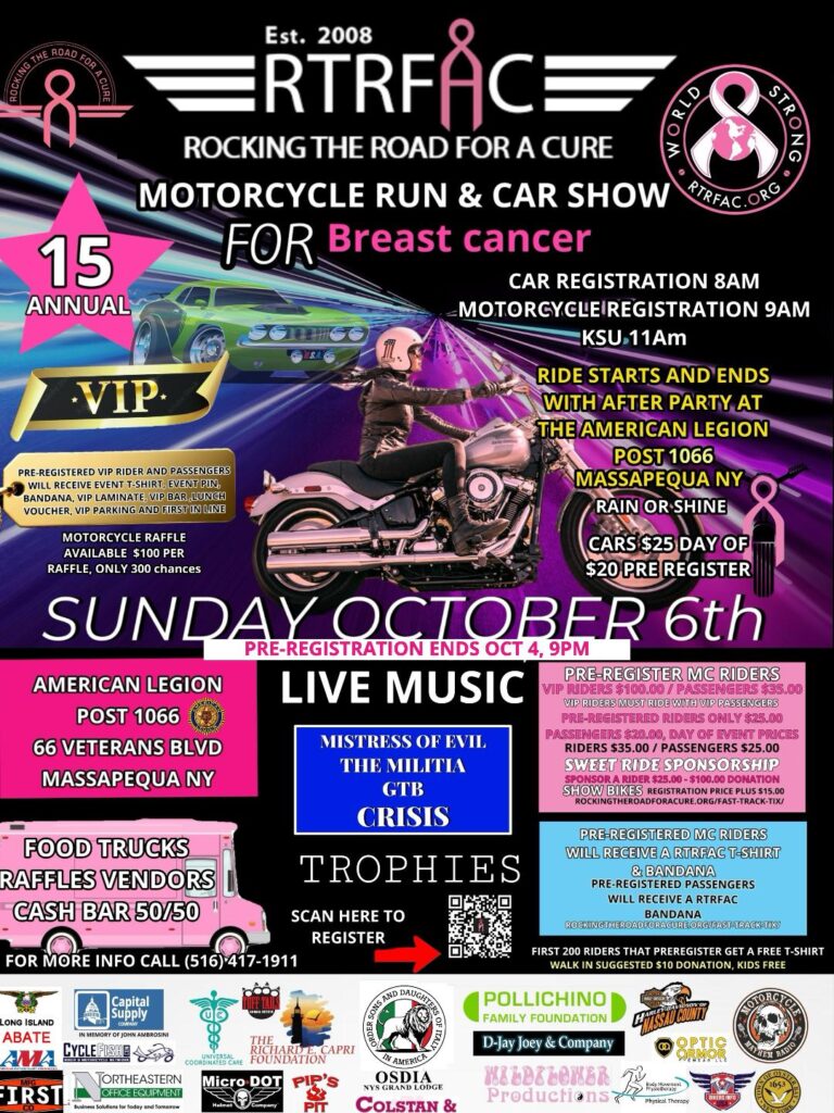 Rocking The Road For A Cure Motorcycle Run for reast cancer